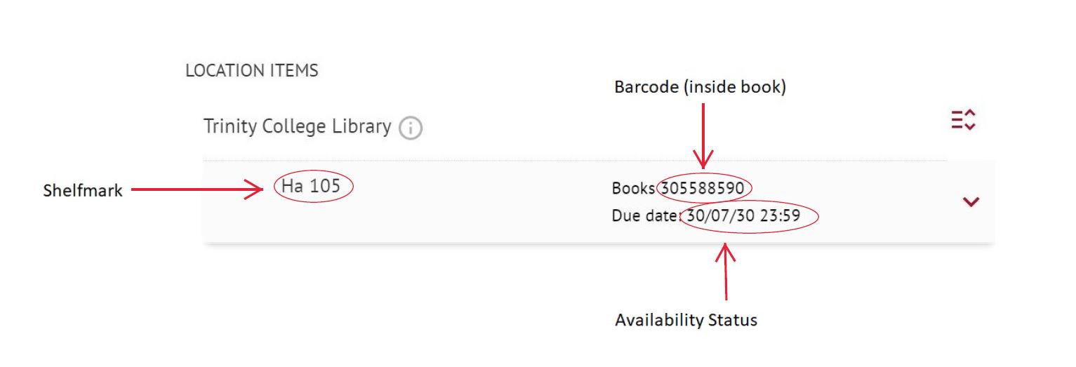 A screenshot showing the SOLO book catalogue.