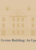 Front cover of the Levine Building update brochure 