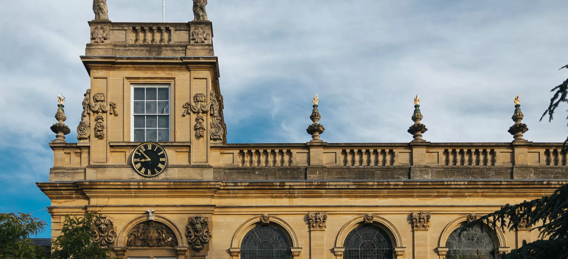 A view of Trinity College Chapel from the front.