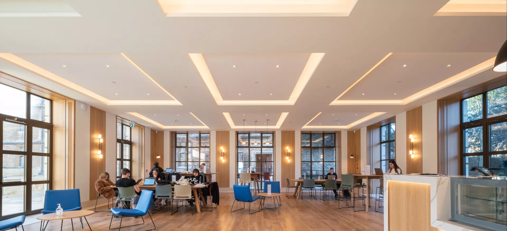 The inside of the Levine Building cafe.