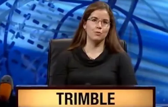 Gail Trimble during her time on University Challenge