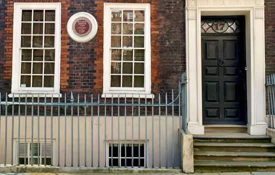 the front of 17 Gough Square in London, where Samuel Johnson lived. 