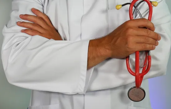 person holding stethoscope