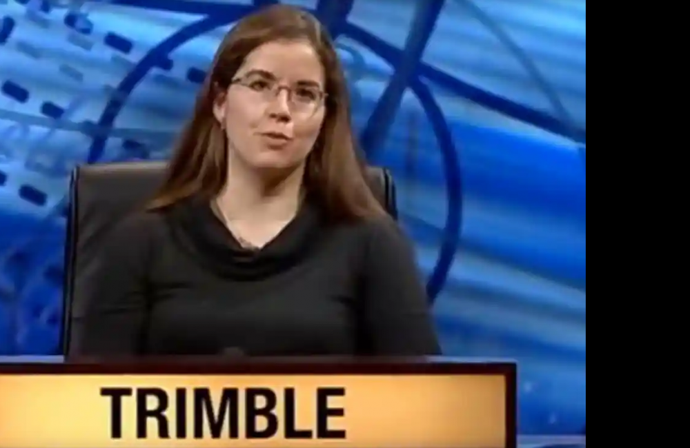 Gail Trimble during her time on University Challenge