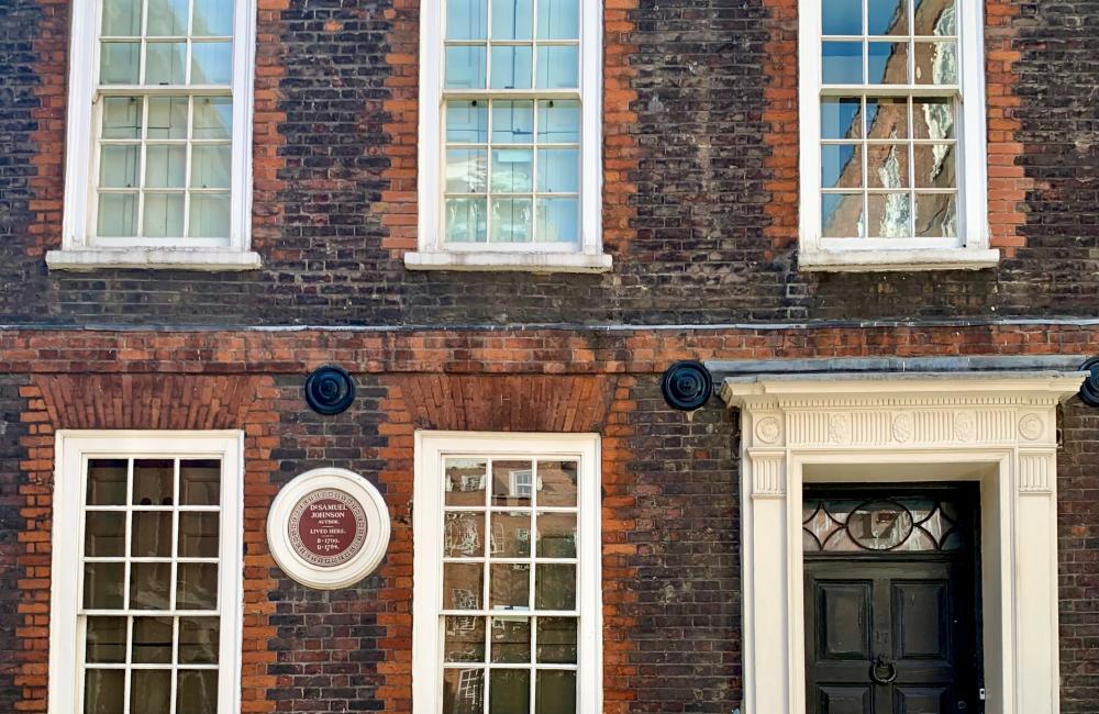 the front of 17 Gough Square in London, where Samuel Johnson lived. 