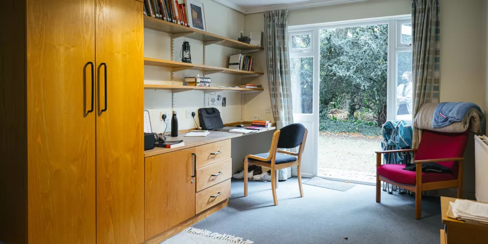 A student ground-floor room on Staverton Road.