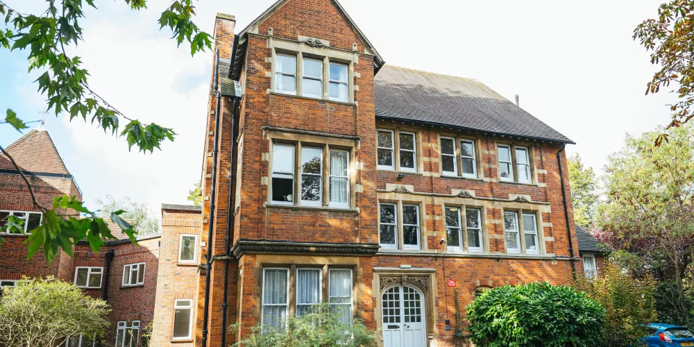 The exterior of Trinity's Old Nunnery building. 
