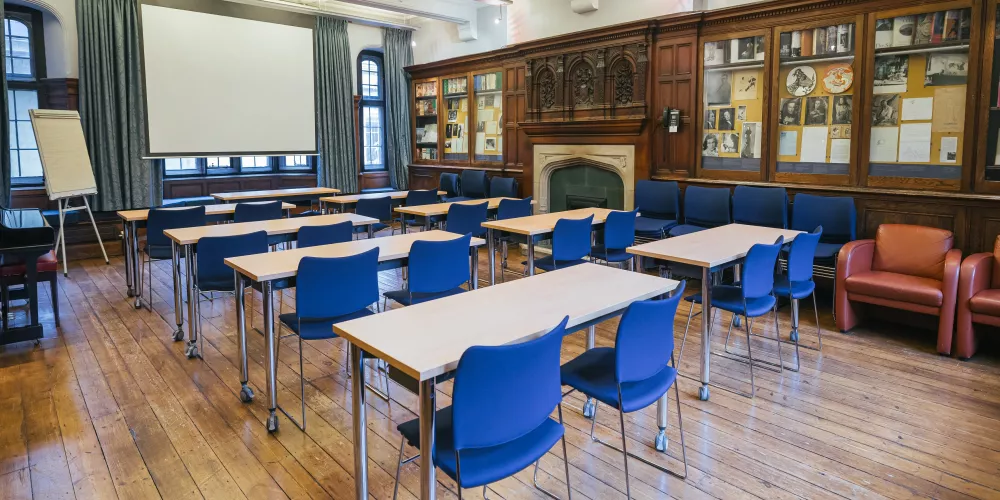 The Sutro Room with classroom seating.