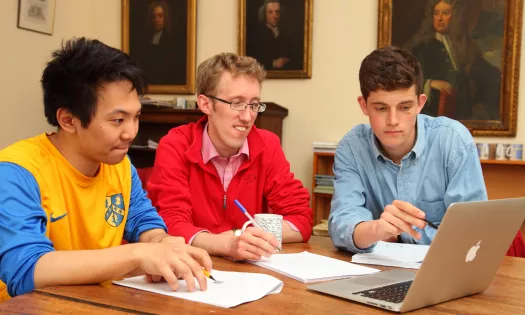 A maths tutorial led by Trinity tutor Ian Hewitt.