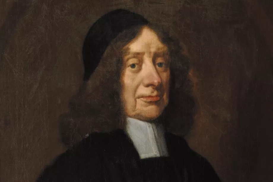 A close up oil portrait of Ralph Bathurst.