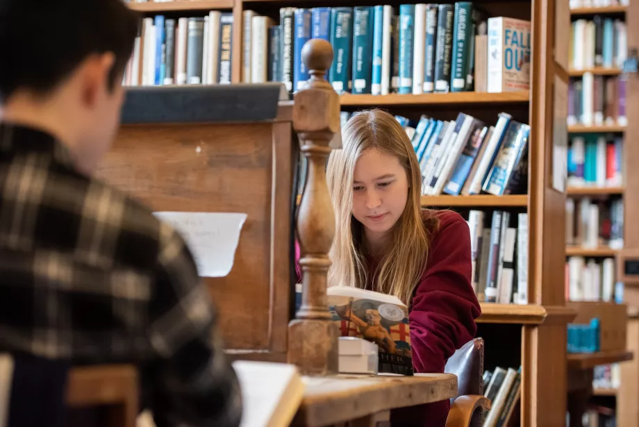 Library study desks